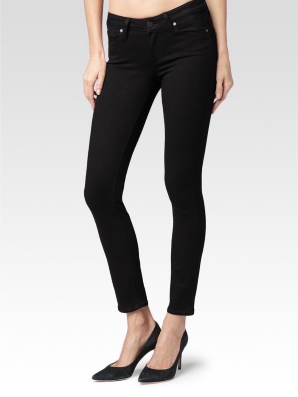 PAIGE Verdugo Ultra Skinny Jeans in Black